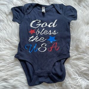 🛒2/$13 God Bless the USA onesie - 24 months